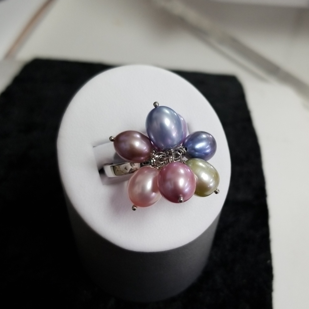 Sterling Silver pearl ring